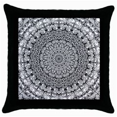 Mandala Boho Inspired Hippy Hippie Design Throw Pillow Case (black) by CraftyLittleNodes