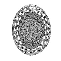 Mandala Boho Inspired Hippy Hippie Design Ornament (oval Filigree) by CraftyLittleNodes