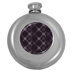 Abstract Seamless Pattern Round Hip Flask (5 Oz)