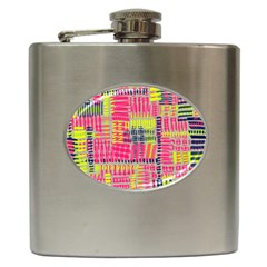 Abstract Pattern Hip Flask (6 Oz) by Simbadda