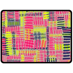 Abstract Pattern Double Sided Fleece Blanket (large)  by Simbadda