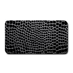 Black White Crocodile Background Medium Bar Mats by Simbadda