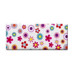 Colorful Floral Flowers Pattern Cosmetic Storage Cases by Simbadda