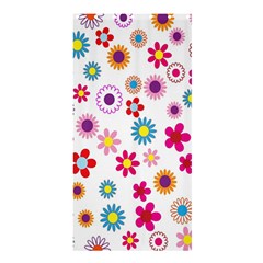 Colorful Floral Flowers Pattern Shower Curtain 36  x 72  (Stall) 