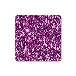 Chic Camouflage Colorful Background Square Magnet Front