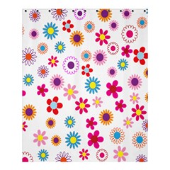 Colorful Floral Flowers Pattern Shower Curtain 60  X 72  (medium) 