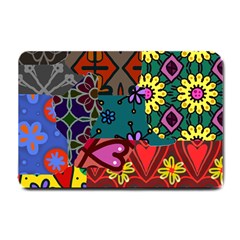 Patchwork Collage Small Doormat  by Simbadda
