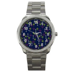 Vintage Unique Pattern Sport Metal Watch by Simbadda