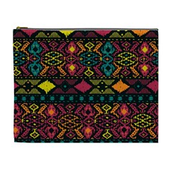 Traditional Art Ethnic Pattern Cosmetic Bag (xl) by Simbadda