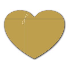 Brown Paper Packages Heart Mousepads