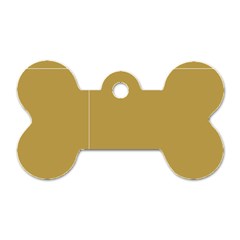 Brown Paper Packages Dog Tag Bone (one Side) by Alisyart