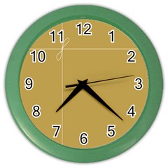 Brown Paper Packages Color Wall Clocks