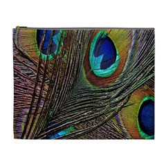 Peacock Feathers Cosmetic Bag (xl)