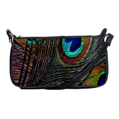 Peacock Feathers Shoulder Clutch Bags