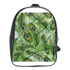 Peacock Feathers Pattern School Bags(large) 