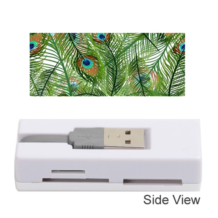 Peacock Feathers Pattern Memory Card Reader (Stick) 