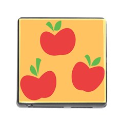 Apple Fruit Red Orange Memory Card Reader (square)