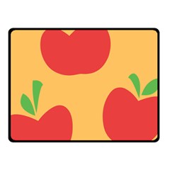 Apple Fruit Red Orange Fleece Blanket (small)