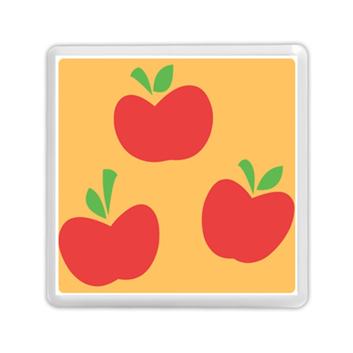 Apple Fruit Red Orange Memory Card Reader (Square) 