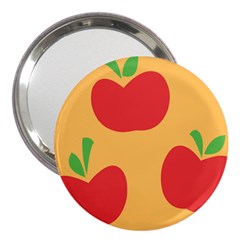 Apple Fruit Red Orange 3  Handbag Mirrors