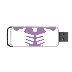 Colorful Butterfly Hand Purple Animals Portable Usb Flash (two Sides)