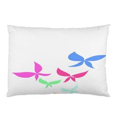 Colorful Butterfly Blue Red Pink Brown Fly Leaf Animals Pillow Case