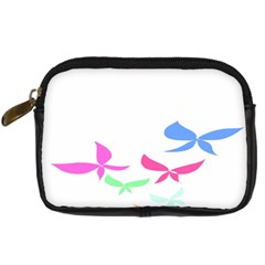 Colorful Butterfly Blue Red Pink Brown Fly Leaf Animals Digital Camera Cases