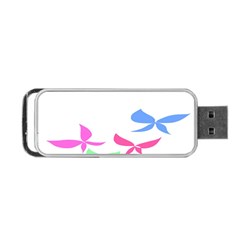 Colorful Butterfly Blue Red Pink Brown Fly Leaf Animals Portable Usb Flash (two Sides)