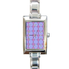 Demiregular Purple Line Triangle Rectangle Italian Charm Watch by Alisyart