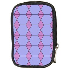 Demiregular Purple Line Triangle Compact Camera Cases