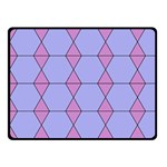 Demiregular Purple Line Triangle Fleece Blanket (Small) 50 x40  Blanket Front