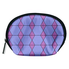 Demiregular Purple Line Triangle Accessory Pouches (medium)  by Alisyart