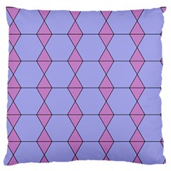 Demiregular Purple Line Triangle Standard Flano Cushion Case (two Sides) by Alisyart