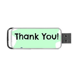 Colorful Butterfly Thank You Animals Fly White Green Portable Usb Flash (two Sides)