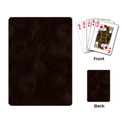 Bear Skin Animal Texture Brown Playing Card by Alisyart