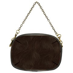 Bear Skin Animal Texture Brown Chain Purses (two Sides) 