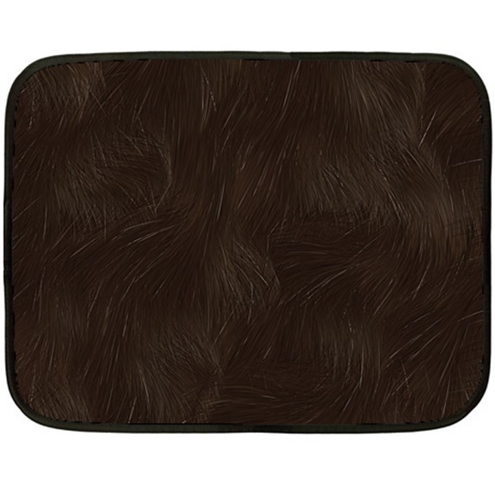 Bear Skin Animal Texture Brown Double Sided Fleece Blanket (Mini) 