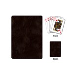 Bear Skin Animal Texture Brown Playing Cards (Mini)  Back