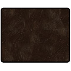 Bear Skin Animal Texture Brown Double Sided Fleece Blanket (medium)  by Alisyart