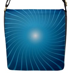 Dreams Sun Blue Wave Flap Messenger Bag (s)