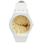 Edge Gold Wave Round Plastic Sport Watch (M) Front