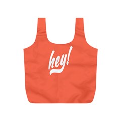 Hey White Text Orange Sign Full Print Recycle Bags (s)  by Alisyart