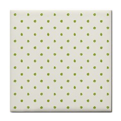 Green Spot Jpeg Tile Coasters