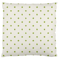 Green Spot Jpeg Large Cushion Case (two Sides)