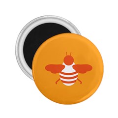 Littlebutterfly Illustrations Bee Wasp Animals Orange Honny 2.25  Magnets