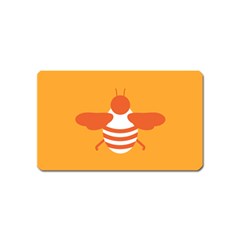 Littlebutterfly Illustrations Bee Wasp Animals Orange Honny Magnet (Name Card)