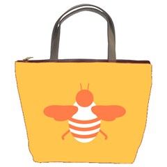 Littlebutterfly Illustrations Bee Wasp Animals Orange Honny Bucket Bags