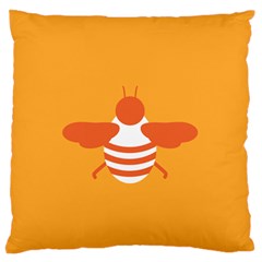 Littlebutterfly Illustrations Bee Wasp Animals Orange Honny Standard Flano Cushion Case (one Side) by Alisyart