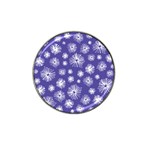 Aztec Lilac Love Lies Flower Blue Hat Clip Ball Marker (10 pack) Front