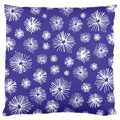 Aztec Lilac Love Lies Flower Blue Large Cushion Case (one Side)